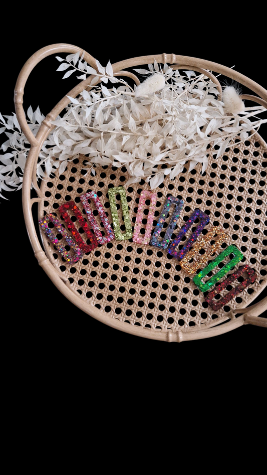 Collection Barrettes - Les Scintillantes - Barrette Rectangle Grand Modèle