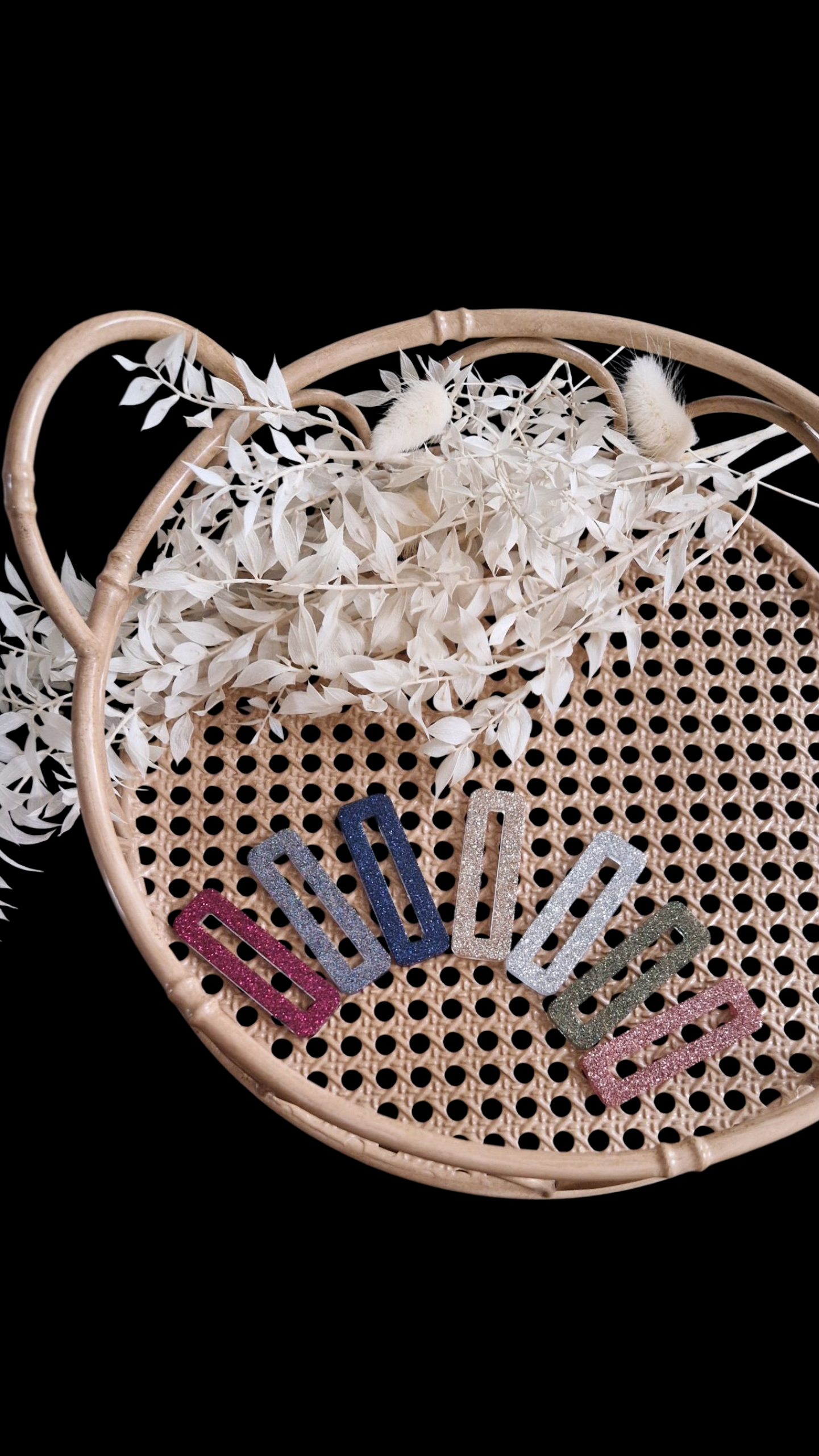 Collection Barrettes - Les Petites Paillettes - Barrette rectangle Grand Modèle