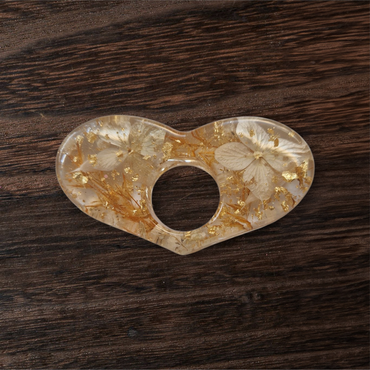 Collection Accessoires Fleurs Séchées - Bague de lecture cœur