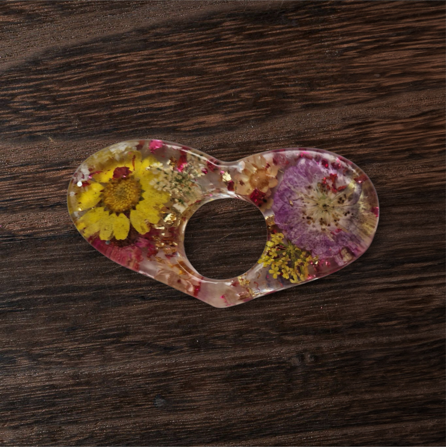 Collection Accessoires Fleurs Séchées - Bague de lecture cœur