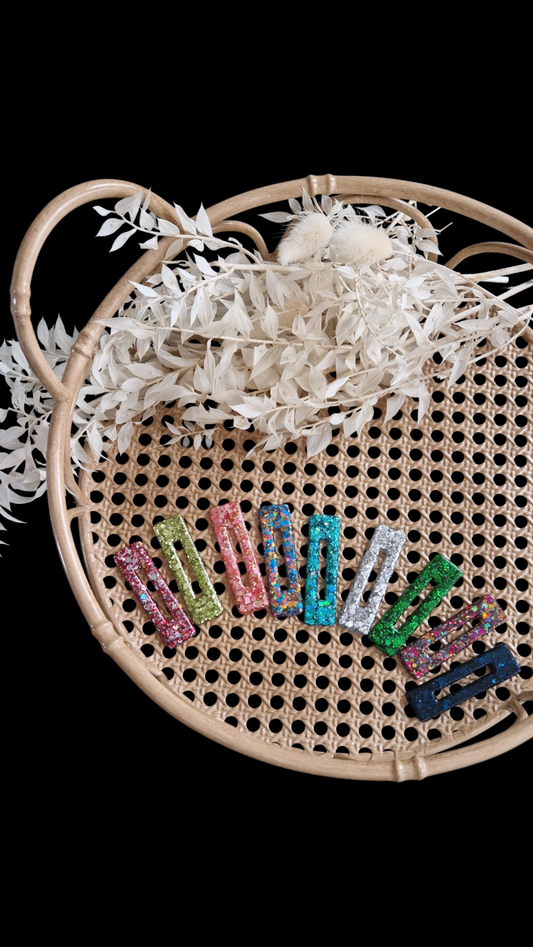 Collection Barrettes - Les Scintillantes - Barrette Rectangle Petit Modèle