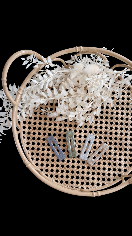 Collection Barrettes - Les Petites Paillettes - Barrette rectangle Petit Modèle