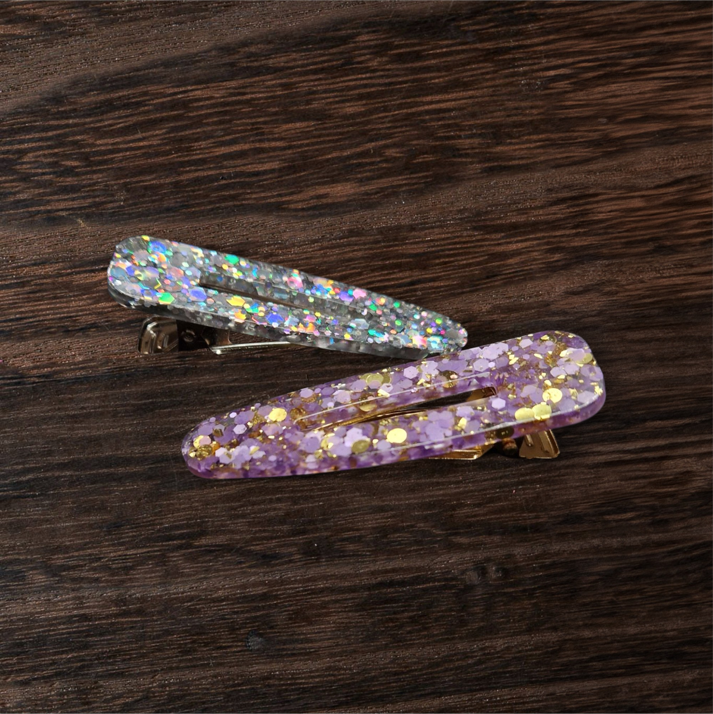 Collection Barrettes - Les Scintillantes - Barrette Goutte Grand Modèle