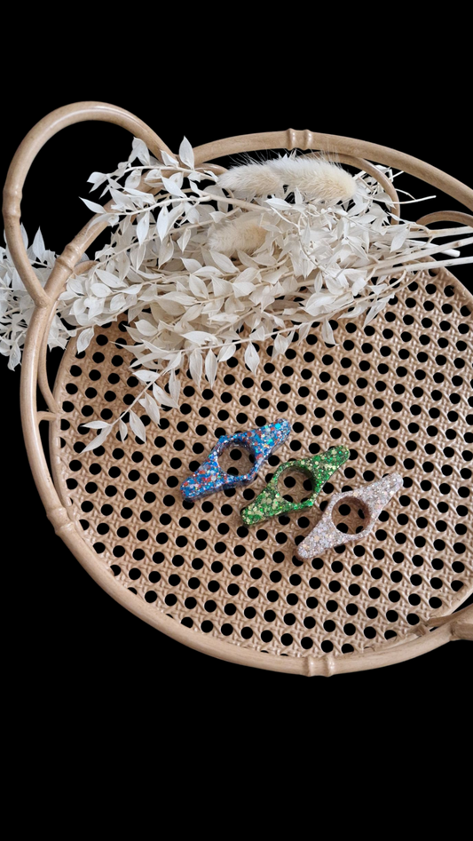 Collection Accessoires Pailletée - Bague de lecture losange