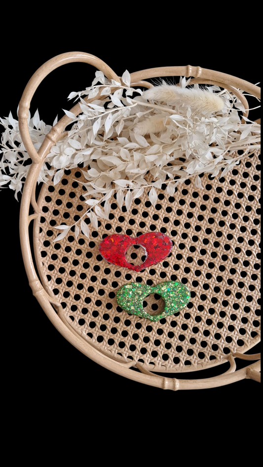 Collection Accessoires Pailletée - Bague de lecture cœur