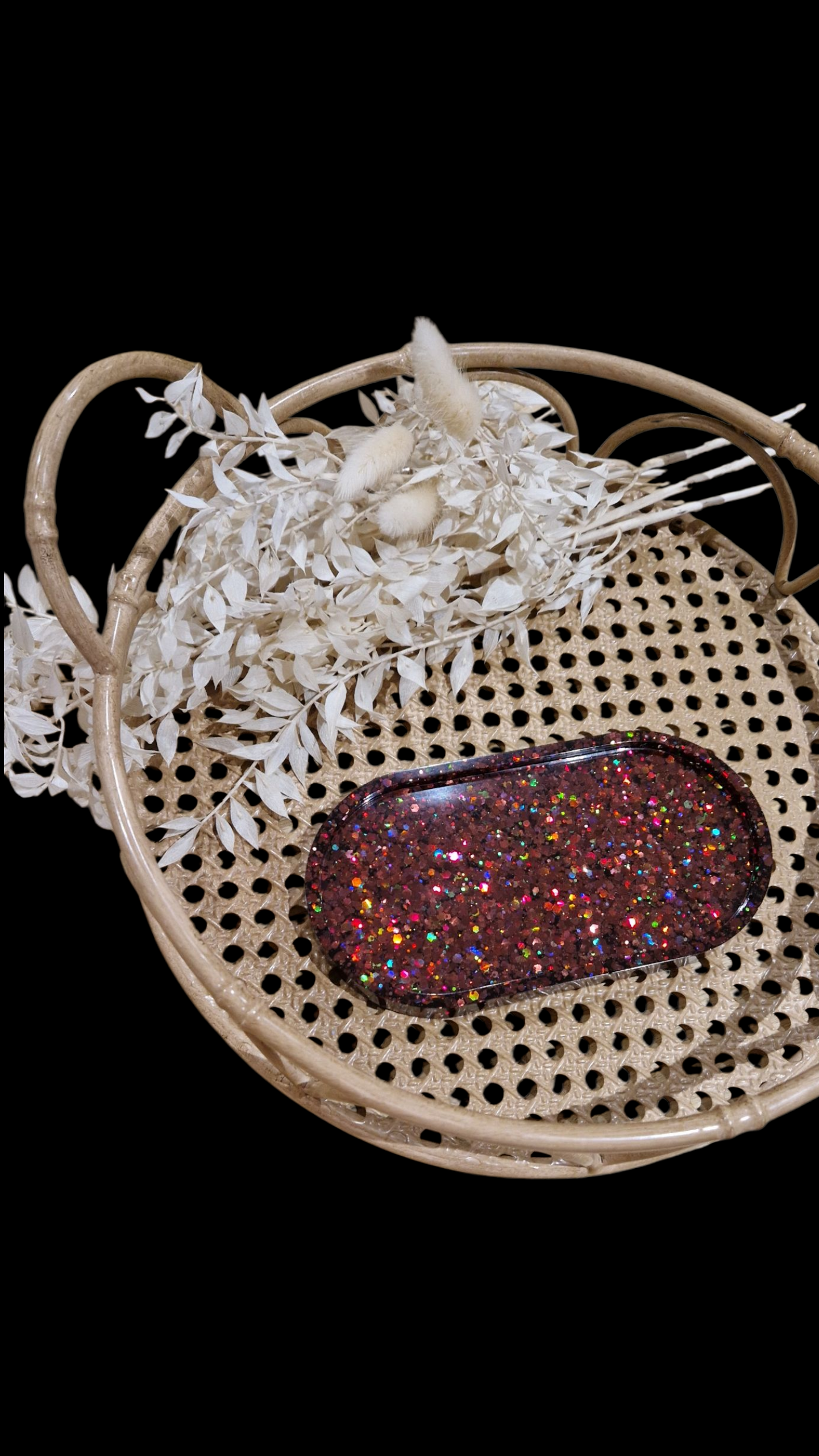 Collection Accessoires Pailletée - Plateau ovale